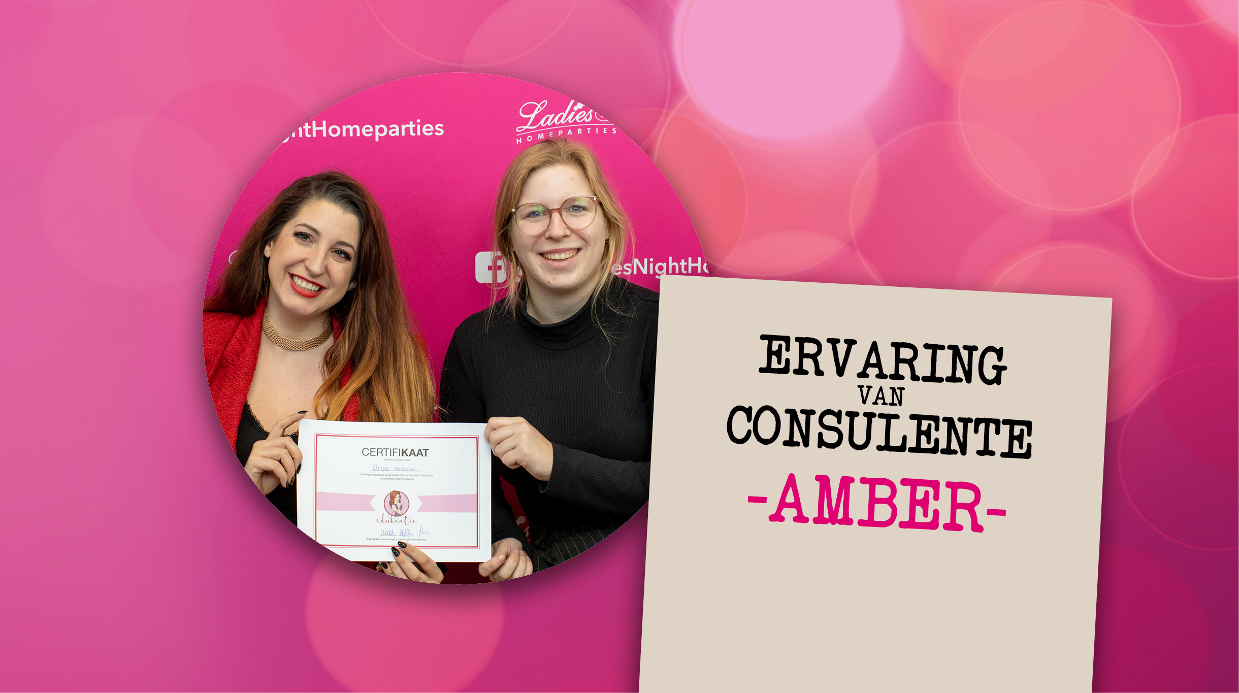 Consulente Amber over haar (bij)baan bij Ladies Night